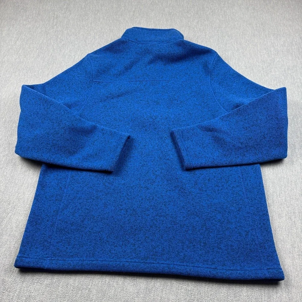 The North Face Sweater‎ Mens XL Blue  1/4 Zip Fleece Pullover Mock Neck Casual
